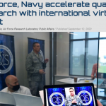 Col. Timothy Lawrence, director of AFRL's Information Directorate at Rome, N.Y., speaks during the “Million Dollar International Quantum U Tech Accelerator” event that took place Sept. 1-3.