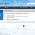Quantum Leap Challenge Institutes (QLCI)