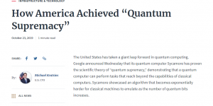 How America Achieved “Quantum Supremacy”