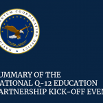 Front Cover for Summary of the National Q-12 Education Partnership Kick-off Event