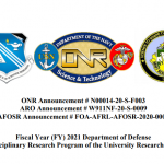 AFOSR Announcement # FOA-AFRL-AFOSR-2020-0002