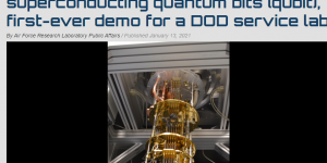 AFRL measures first superconducting quantum bits (qubit), first-ever demo for a DOD service lab