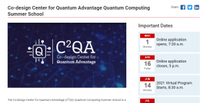 Co-design Center for Quantum Advantage Quantum Computing Summer School