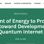 DOE Quantum Network Announcement