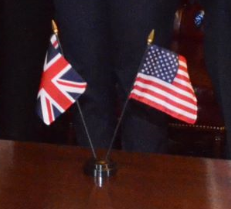 UK and US flags