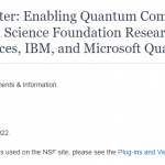 NSF Funds Access to Cloud-based Quantum Computing Platforms