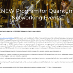 Quantum Community Networking Workshops at National Laboratories