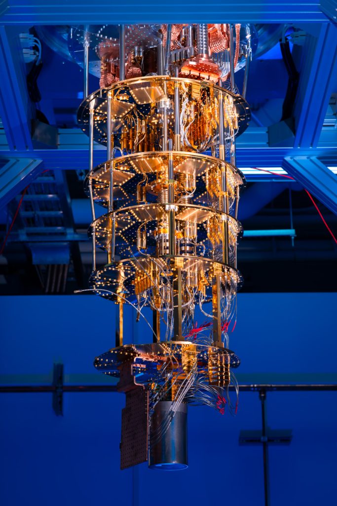 Scientific equipment in the newly opened SQMS Quantum Garage.